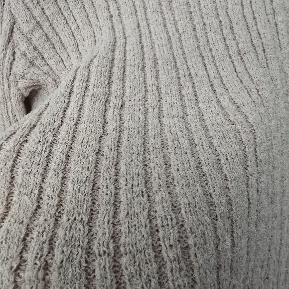 Divided by H M Women Rib Knit Sweater Dusty Pink Cropped Flared Sleeve XL - Picture 4 of 10